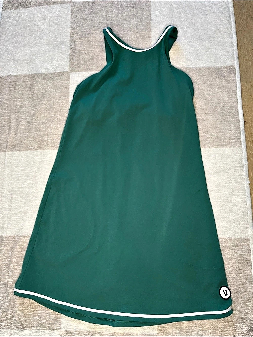 Vuori Kore Dress Green Mini Dress Size Small